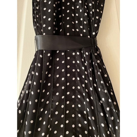 JESSICA HOWARD DRESS POLKA DOTS~AUDREY HEPBURN VIBE~8 - Picture 4 of 13